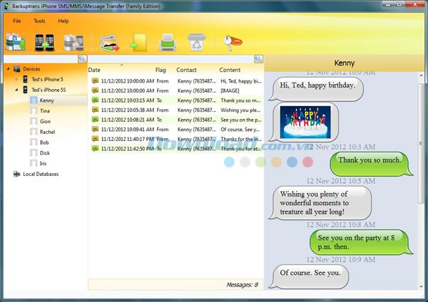 Backuptrans iPhone SMS/MMS/iMessage Transfer