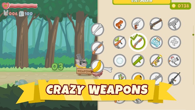 Các vũ khí cận chiến và đánh tầm xa siêu mạnh