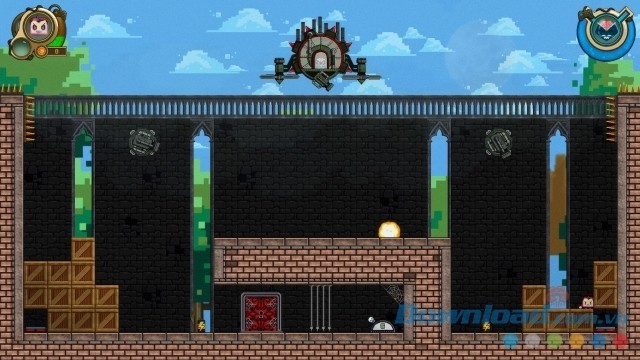 Giải các câu đố thú vị trong game hành động đi cảnh Bad Pad cho máy tính