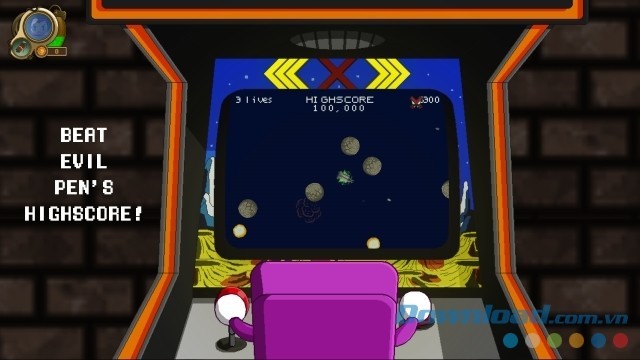 Cố gắng giành được số điểm cao nhất trong game hành động đi cảnh Bad Pad cho máy tính