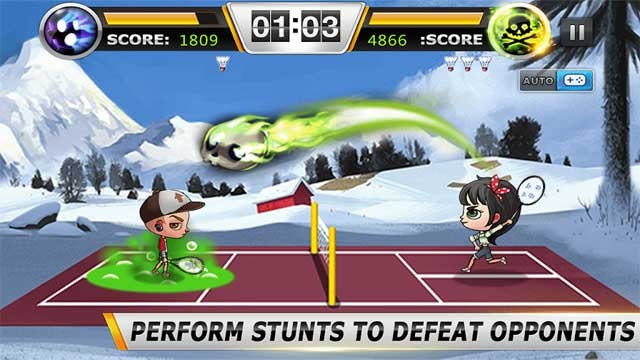 Badminton 3D có đồ họa tuyệt đẹp, hiệu ứng hành động mượt mà và âm thanh sống động