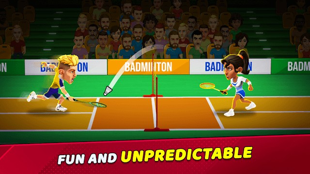 Badminton Clash 3D cho bạn tham gia các trận đấu cầu lông thú vị và không thể đoán trước