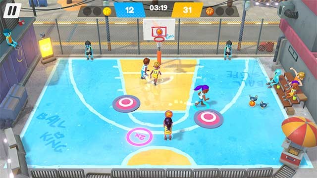 Kiểm tra kỹ năng và tình bạn của bạn trong các sàn đấu bóng rổ độc đáo