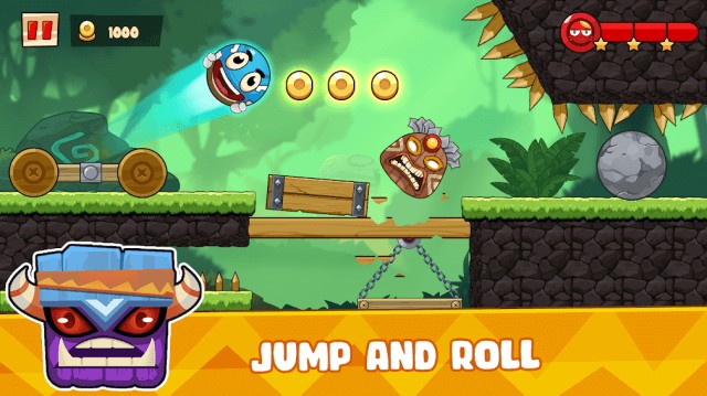 Nhảy và lăn cùng trái bóng vui nhộn trong game Ball's Journey 6