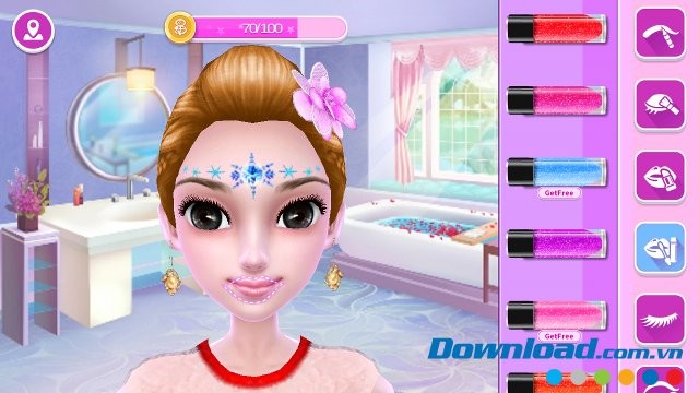 Ballerina trang điểm