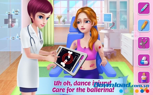 Ballerina phải đến bệnh viện khi bị thương