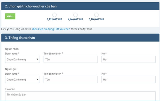 Đặt combo nghỉ dưỡng