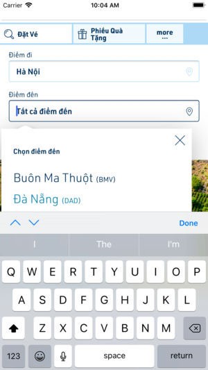 Lựa chọn chuyến bay