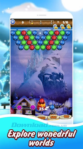 Giao diện game bắn bóng