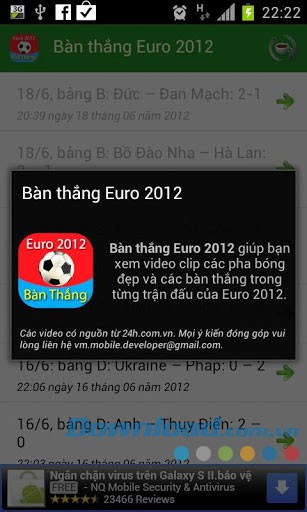 Bàn Thắng Euro 2012 for Android