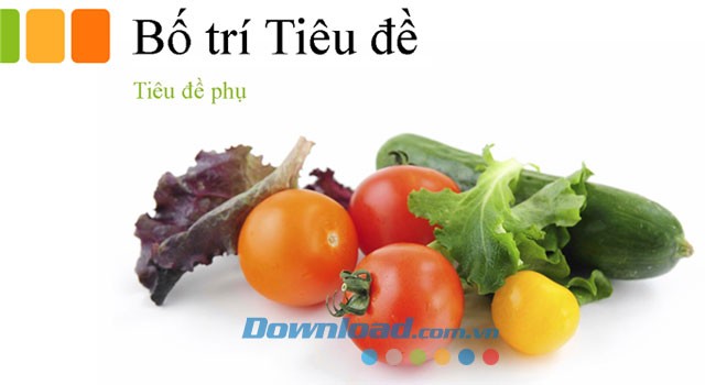 Bản trình bày thực phẩm tươi