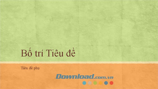 Bản trình bày tông màu trái đất