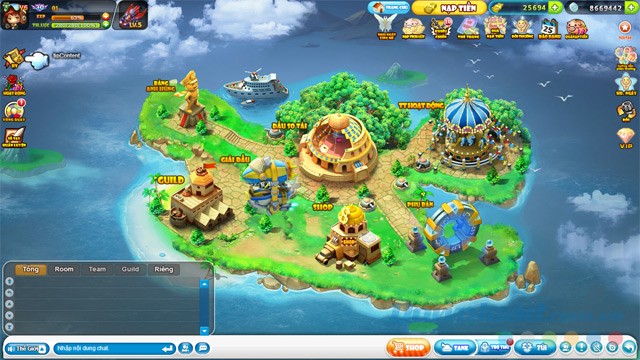 Giao diện game Bang Bang