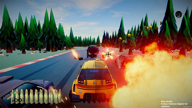 Kết hợp đua xe với bắn súng online để cạnh tranh trên bảng xếp hạng của BangBang PewPew game