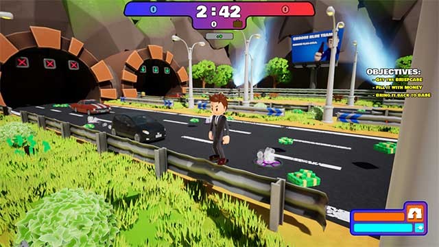 Bạn có thể sử dụng các thiết bị tăng cường và kỹ năng độc đáo để ngăn chặn đội đối thủ