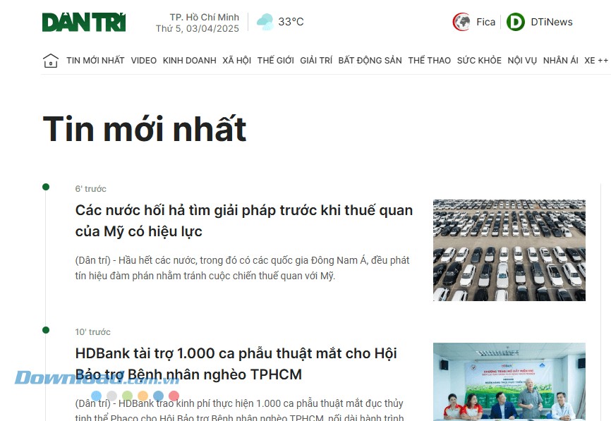 Cập nhật tin tức mới nhất nhanh chóng trên Báo Dân trí