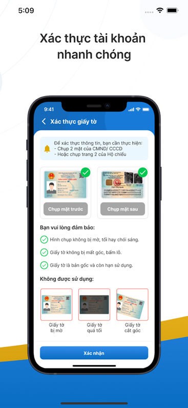 Xác thực tài khoản nhanh chóng