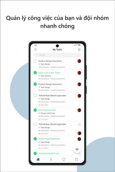 Quản lý công việc nhanh chóng