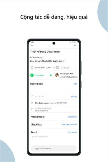 Cộng tác dễ dàng, hiệu quả