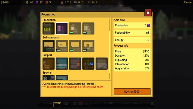 Quản lý nhân công, nhà xưởng, hàng hóa và mọi khía cạnh khác trong game mô phỏng Basement