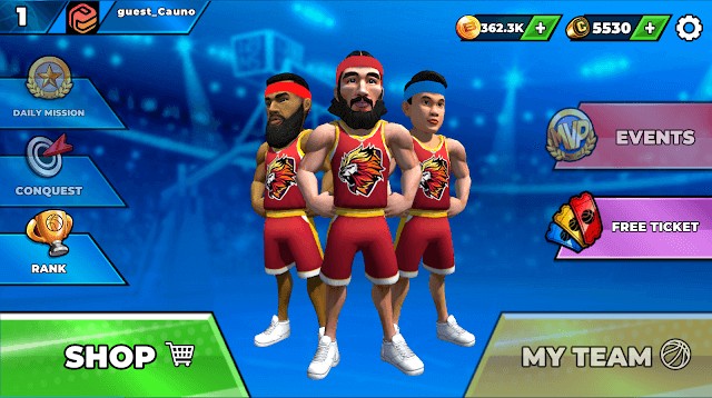 Thành lập đội bóng rổ của bạn để sẵn sàng tham gia các trận đấu 3v3 trong Basketball Slam MyTEAM