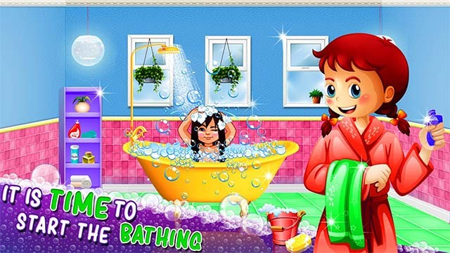 Thư giãn trong bồn tắm sạch bóng, thơm tho của Bathroom and Toilet Cleanup game