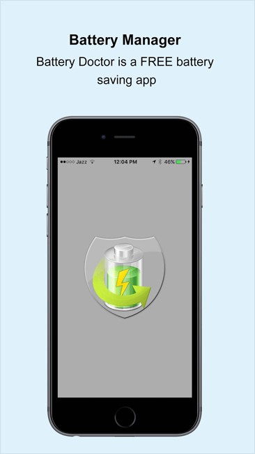 Giao diện Device Battery Doctor Battery Manager cho iOS