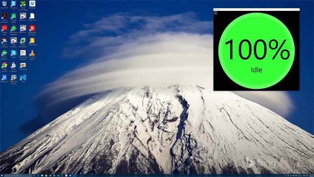 Battery Level cho biết trạng thái pin máy tính trong thời gian thực