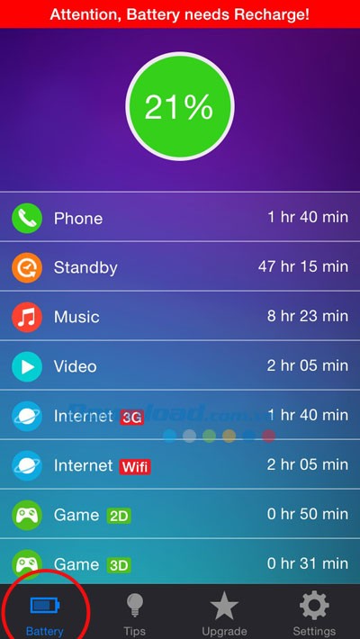 Battery Manager Free cho iOS