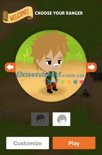 Chọn nhân vật trong Battle Camp cho Android