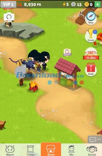 Bản đồ game Battle Camp cho Android