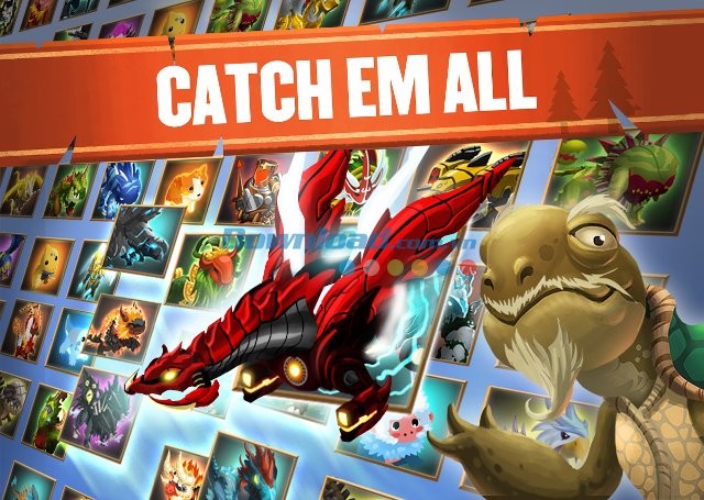 Hơn 1000 quái thú trong game Battle Camp cho Android