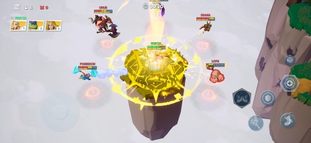 Chiến đấu và nỗ lực trở thành người cuối cùng còn trụ vững ở Caelum trong game Battle Crush