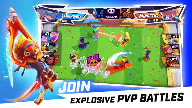 Tham gia các trận đánh hành động chiến thuật bùng nổ trong game Battle Legends Arena