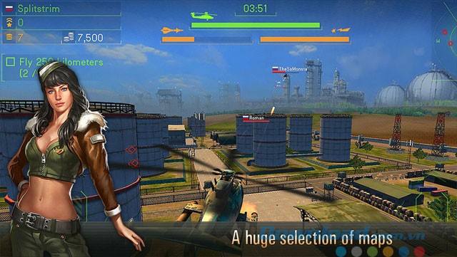 Nhiều bản đồ chiến đấu