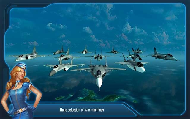 Rất nhiều cỗ máy chiến tranh đang chờ bạn lựa chọn trong Battle of Warplanes