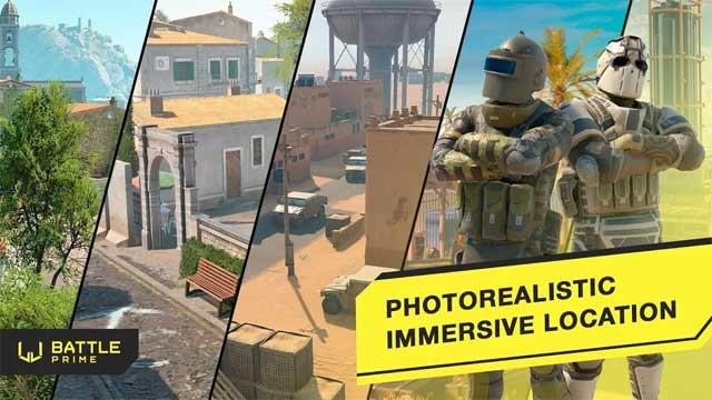 Chiến đấu tại nhiều địa điểm được mô phỏng chân thực trong Battle Prime