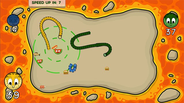Mục tiêu của bạn là trở thành con rắn cuối cùng còn sống sót trên đấu trường