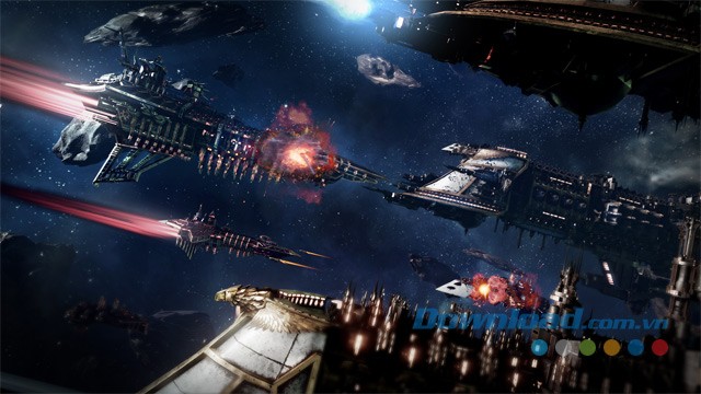 Ngắm nhìn đồ họa tuyệt đẹp của game chiến thuật thời gian thực mới Battlefleet Gothic: Armada cho máy tính