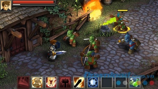 Thế giới đồ họa 3D tuyệt đẹp trong Battleheart Legacy cho iOS