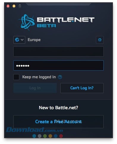 Tạo tài khoản Battle.net