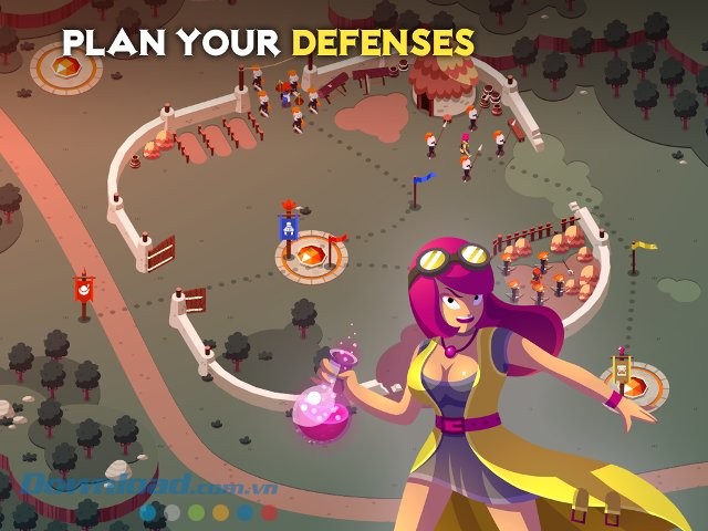 Bảo vệ căn cứ trong game Battleplans