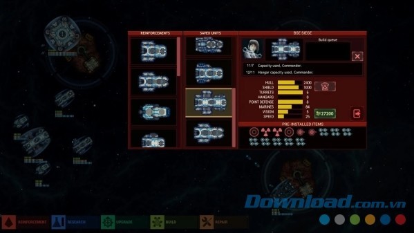 Battlevoid: Sector Siege cho Android có hệ thống trang bị phong phú