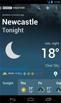BBC Weather cho Android