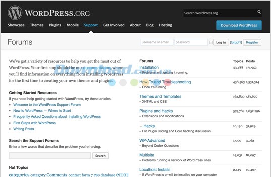 Mã nguồn forum bbPress