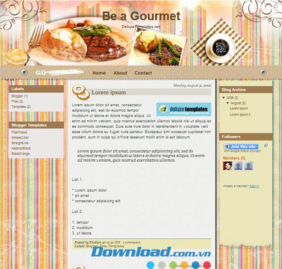 Be a Gourmet