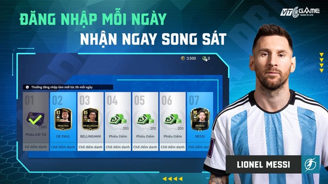Đăng nhập mỗi ngày, nhận ngay song sát
