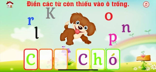 Học vần, học từ tiếng Việt