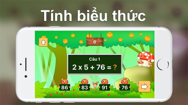 Bé học Toán lớp 2 cho iOS