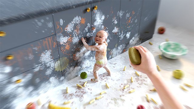 Chăm sóc em bé từ lúc lọt lòng đến khi tập lẫy, tập bò, tập đi... trong Be My Mom game